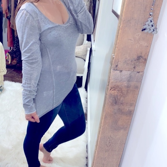 MAURICES grey long sleeve top size large new with tags - Picture 2 of 7